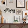 1PC Black Treble Clef Glossy Wooden Wall Art Music Notes Decor Sign