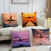Classic Airplane HandsomeS Cushion Cover For Pillow Printing Sofa Decoration Home Car Room Coffee Shop Office Nordic Simplicity
