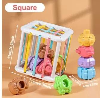 

Colorful Shape Sorting Blocks Activity Infant Montessori Educational Instructive Playthings Designed For Children Infant Birth Infant Education