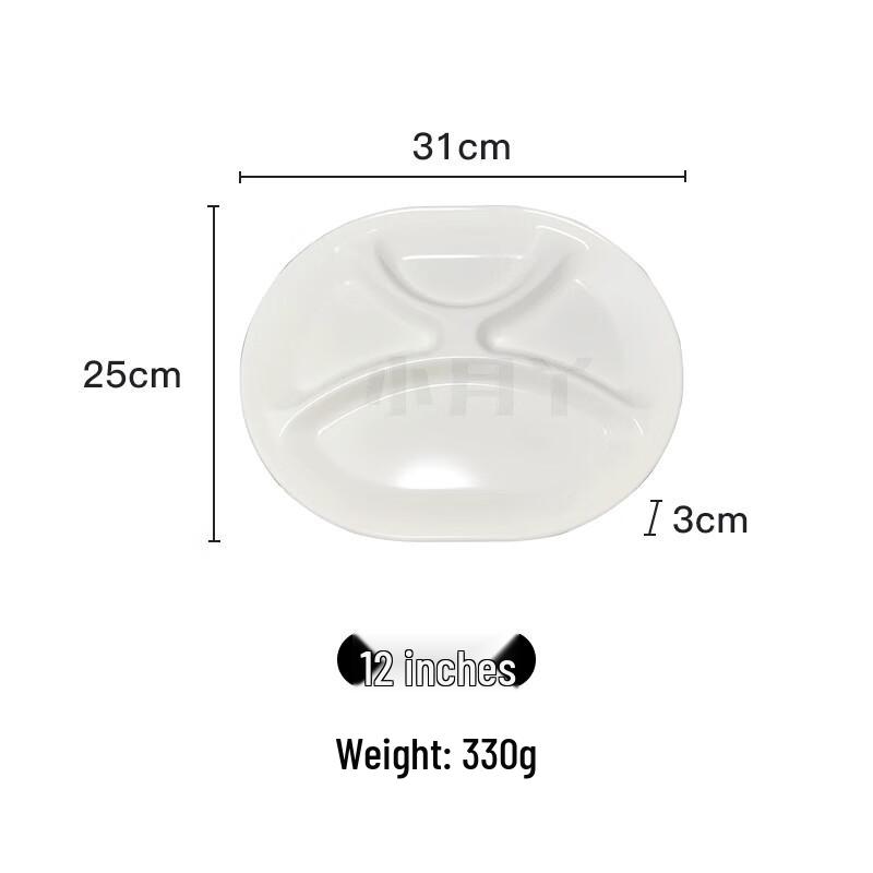 Melamine Divided Serving Tray