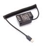 Decoded Battery Adapter with Cable Type C for Panasonic Gh3, Gh4, Gh5, Gh5s,Great Performance