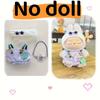 New 2025 Labubu First and Second Generation Doll Accessories Trendy Playwear Starry Eye Suspender Pants Hat Set Doll Accessories Changeable Cute