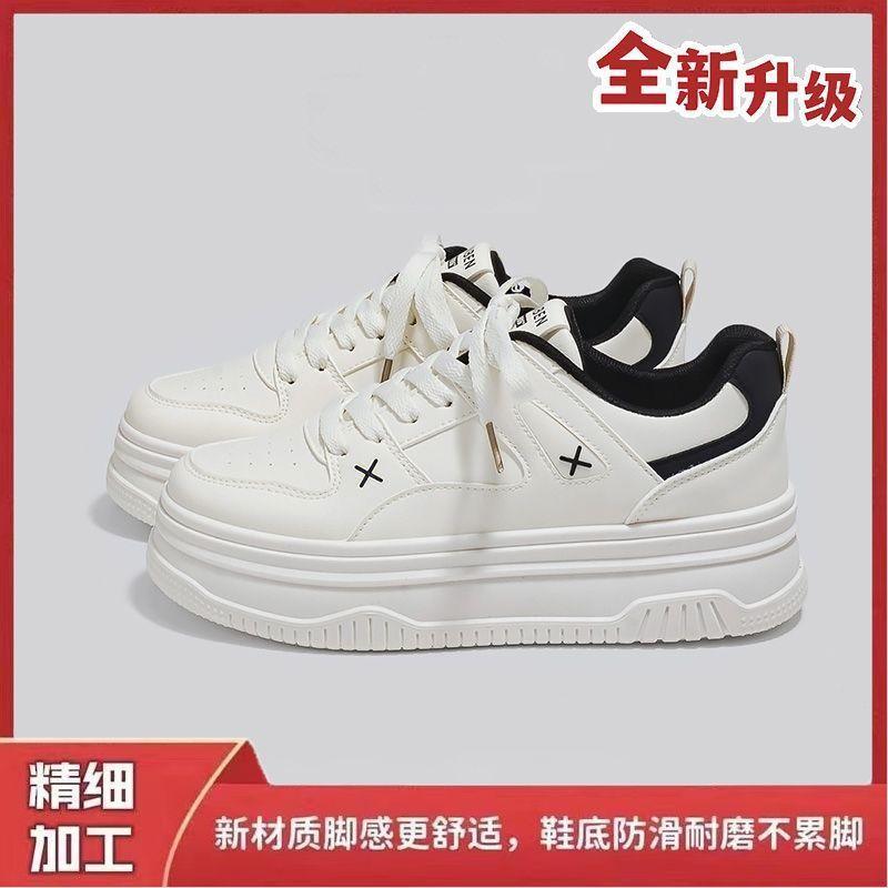 Школьные сезонные туфли на платформе осень 22 новые повседневные туфли дышащие молочные фуфу студенты 35