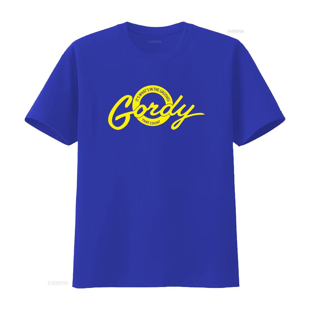 Gordy Records T Shirt Retro Motown Style With Its Whats In The Grooves That Count Print Northern Soul Inspired Sizes S