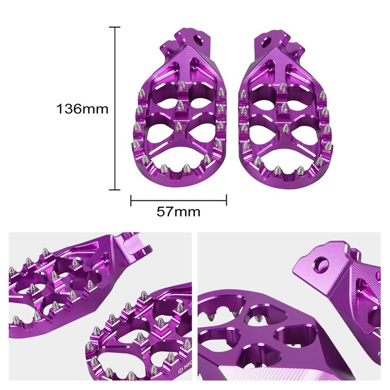 NICECNC For Surron Light Bee X S L1E Electric Dirt Bike Enlarged Aluminum Foot Pegs Footrest Footpegs For Segway X160 X260 2025