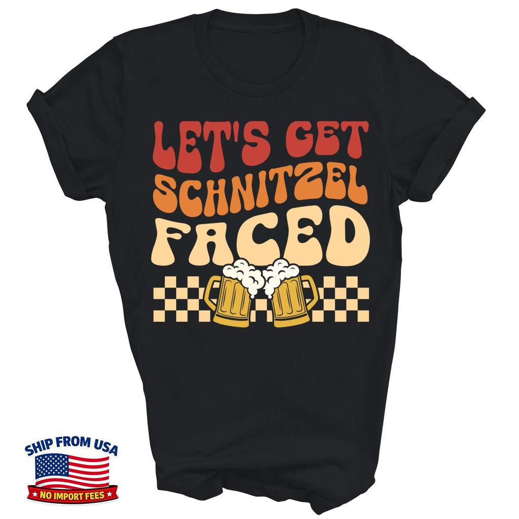 Lasst uns schnitzelface sein Deutsches Bier Oktoberfest Unisex Shirt Geschenk