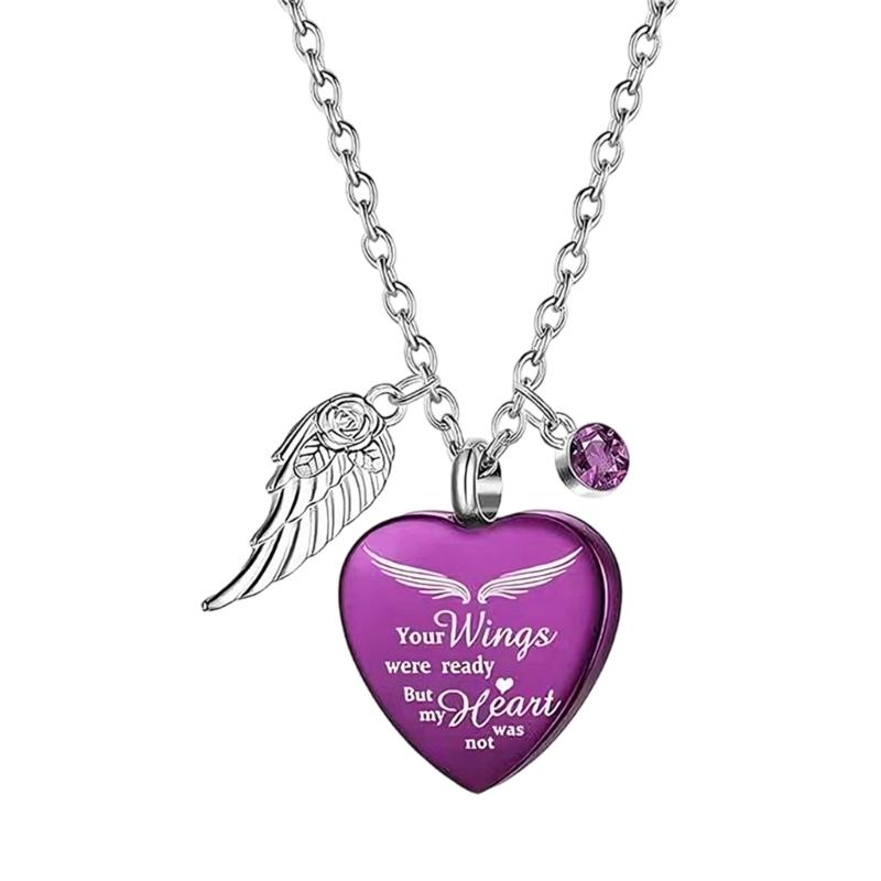 Sentimental Pet Memorial Pendant Necklace for Departed Pet Loss Remembrances Cremation Jewelry for Emotion Suport