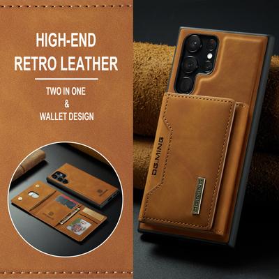 Pouzdra na telefon s koženou taškou proti potu pro Samsung Galaxy S23 Ultra S22 Plus S21 S20 FE Fold 3 4 Pouzdro s držákem na karty