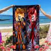 The Nightmare Before Christmas Print Beach Towel, Versatile Lightweight Absorbent Beach Towel for Pool Surf Yoga Bathroom, Perfect Birthday Holiday Gi