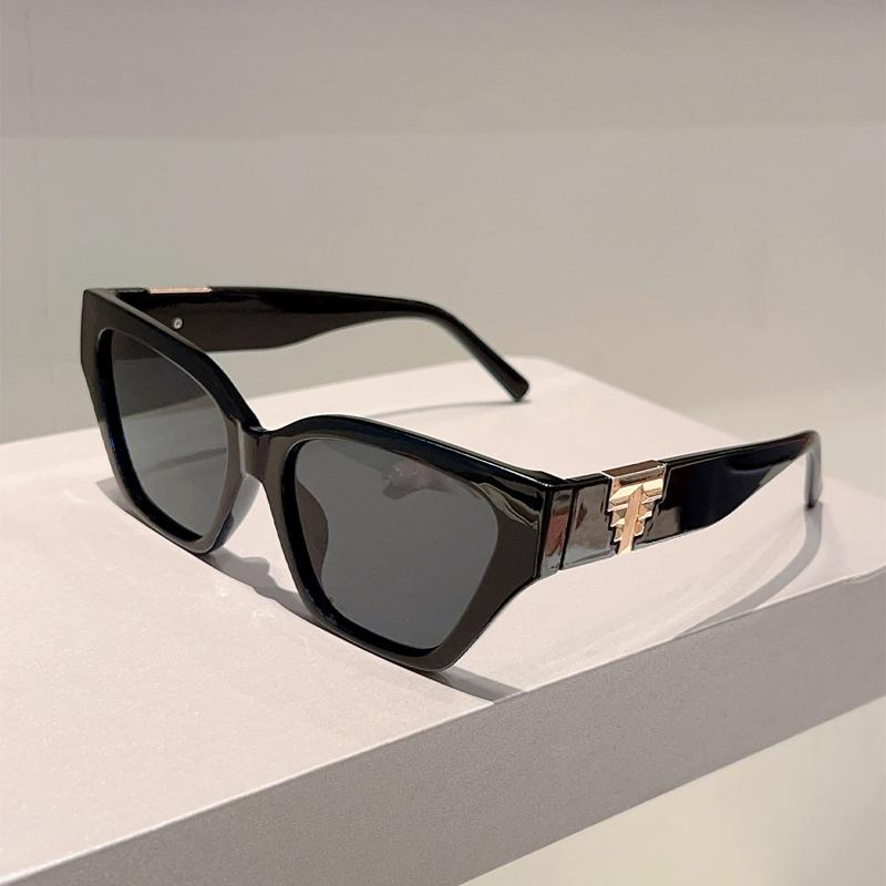 Cat Eye Sunglasses Women Fashion Vintage Candy Color Rim Decor Shades Trendy Outdoor Brand Design Gradient Sun Glasses