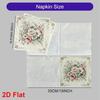 20pcs Disposable Napkins with Flower Pattern Print for Wedding,Parties,and Daily Use for Thanksgiving Fall Christmas Table Decoration