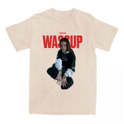 Young Miko WASSUP Single 2026 T-shirt Short Sleeve Women O-neck Tshirts Singer Graphic Printing T Shirt Unisex Streetwear Female