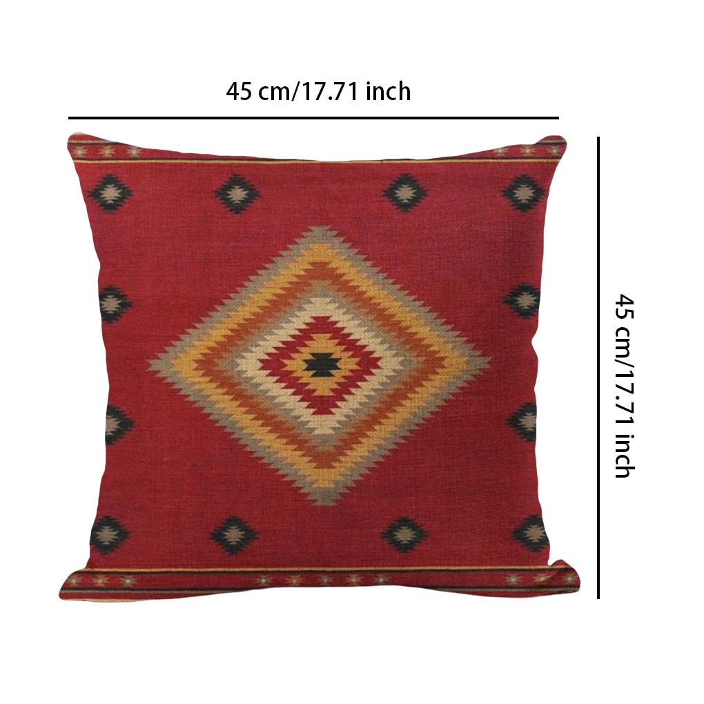 Decorative Throw Pillow Covers Ethnic Bohemian Pillowcase Cover Couch Sofa Bed Bedroom Car Living Room Cases Accessories