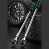 Industrial Ratcheting Wrench 72 Teeth High Torques Performances 460-610mm Adjustable Handle Length Ergonomic Rubber Grip For Confined Space