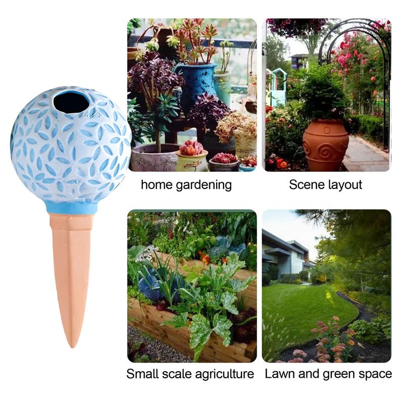 Watering Spikes For Outdoor Plants 4X Automatic Cute Baseball Planter Insert 185ml Irrigation Planter Insert Household Flower