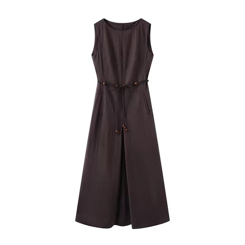 

Elegant Slimming Sleeveless Midi Dress - Summer 2026 Collection L (108-118 Jin)