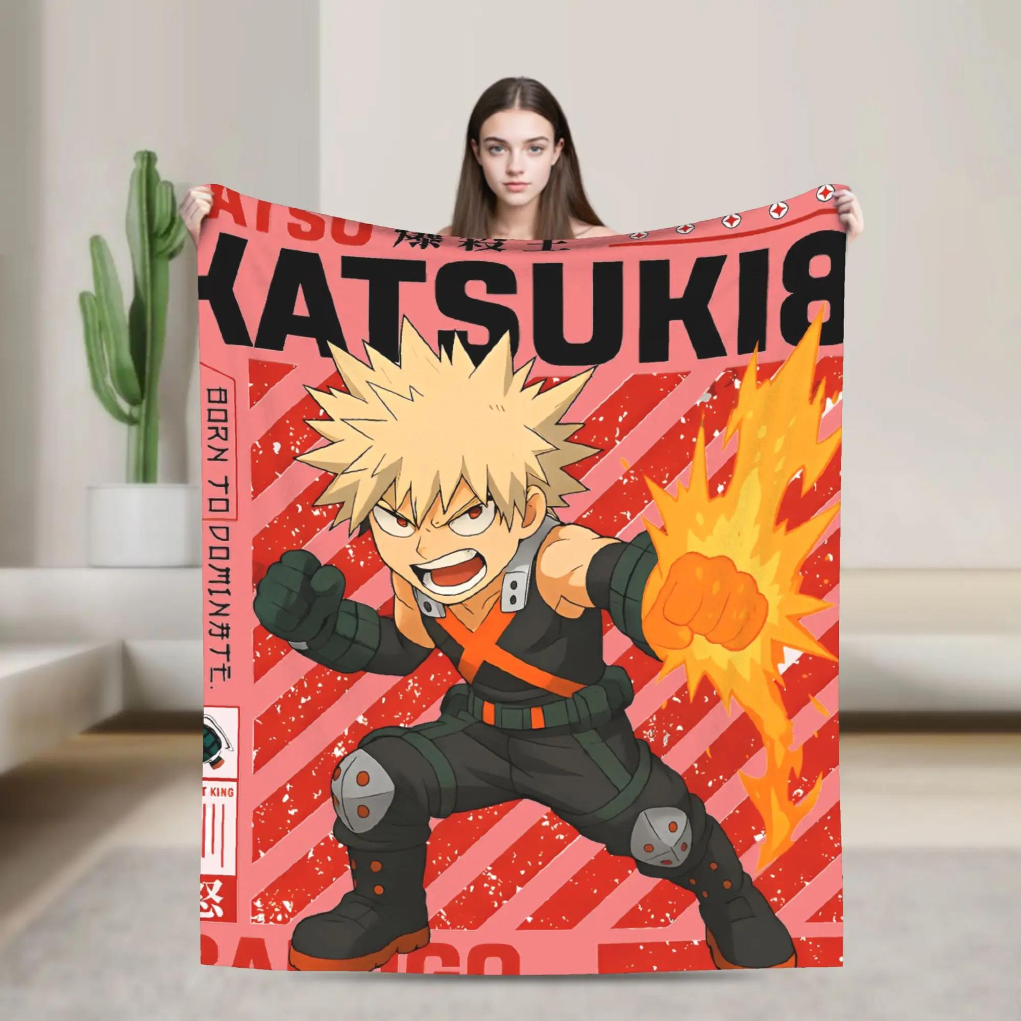 

My Hero Academia Plush Flannel Throw Blanket for Kids Adults Warm Soft Bedspread for Couch Chair Sofa Bed Perfect Gift Idea 40x50in
