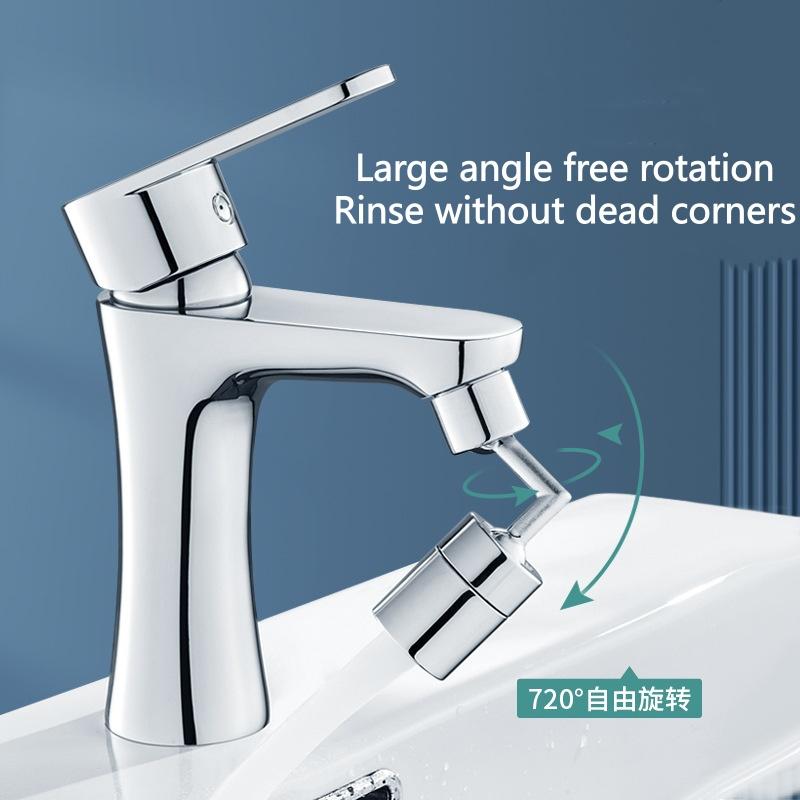 720 Degree Universal Tap Aerator Splash-proof Swivel Water Saving ABS Plastic Faucet Spray Head Wash Basin Tap Extender Adapter