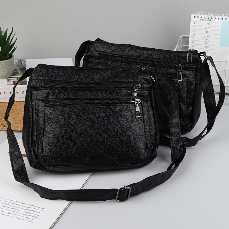Women'S Bag Middle-Aged Bag Mother'S Bag Multi-Layer Large Capacity Single Shoulder Crossbody Mother-In-Law Buy Vegetable Bag