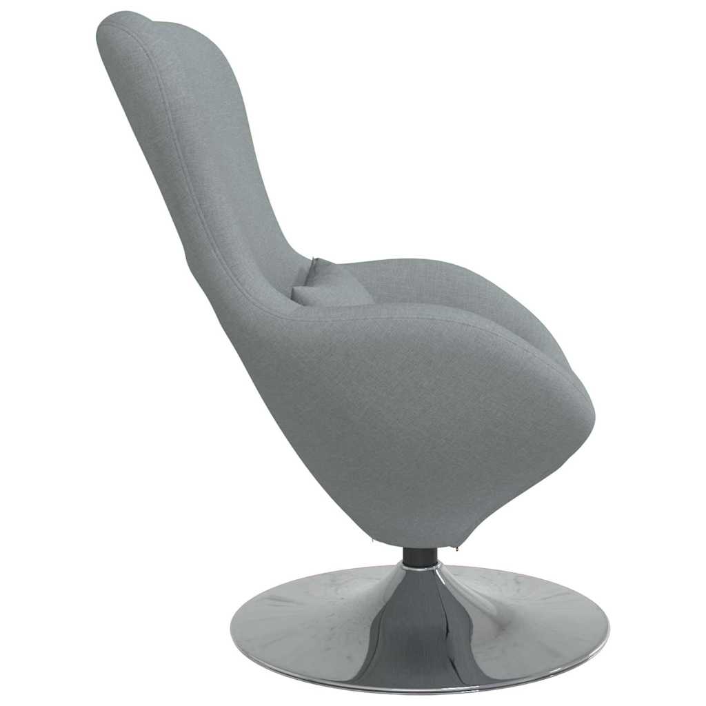 Egg Chair Light Grey 63 x 73 x 90 cm Fabric
