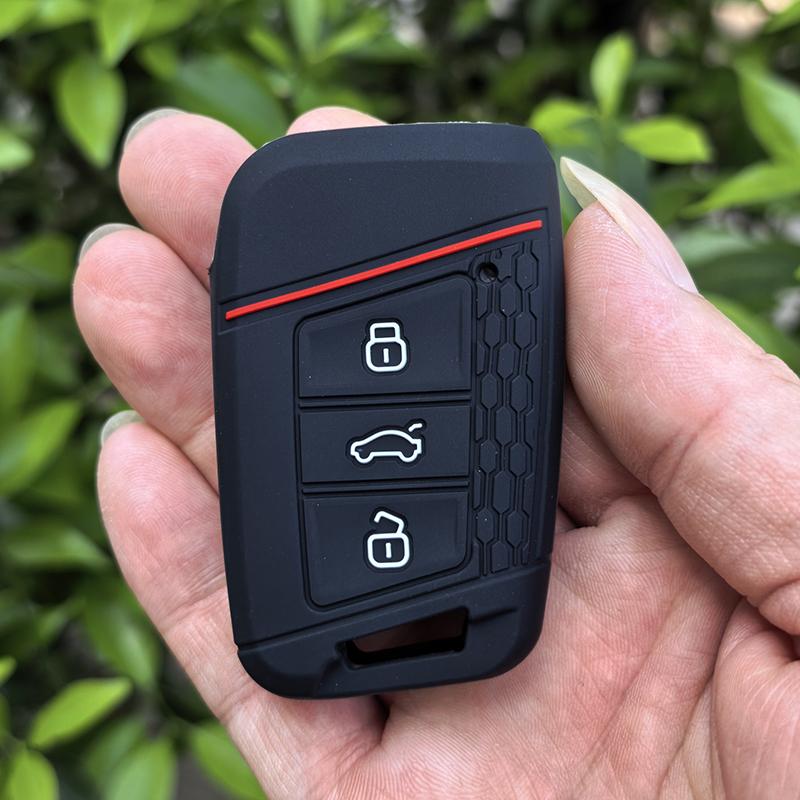 

Silicone Car Key Case For Vw Volkswagen Passat B8 Taos Polo Tiguan For Skoda Kodiaq Fabia Karoq Octavia Seat Ateca Key Cover