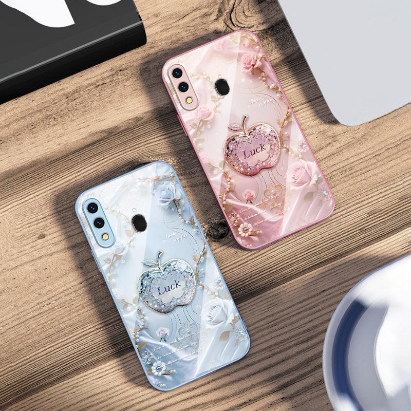 Lucky and Romantic Love For Samsung A73 72 71 A70 56 55 54 A53 52 51 50 42 A35 A34 33 32 31 26 25 24 23 22 30 Glass Phone Case
