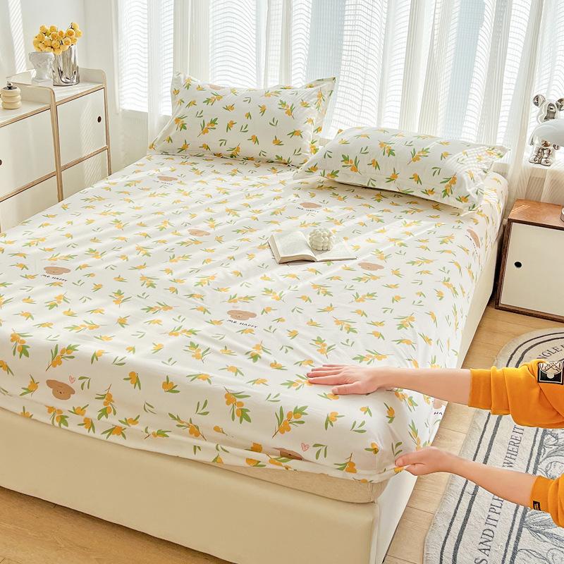 Foreign trade single product ins wind mattress three-piece set simple bedspread single piece Simmons mattress protective cover non-slip fixed