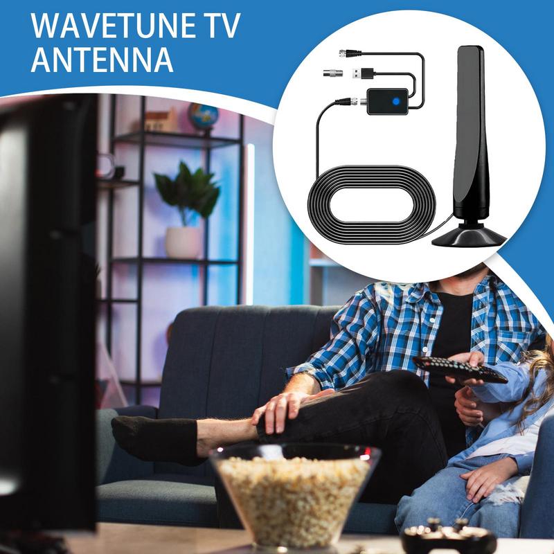 Indoor Antenna for TV HD Long Range Reception Antenna With Scanner Signal Receiver Booster for 4K Indoor Smart TV Home Supplies