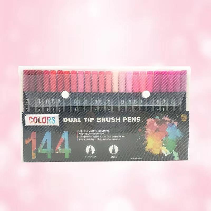 

12/24 шт. Акварельные маркеры для рисования, кисть, двойной наконечник, тонкий линер, для каллиграфии, набор цветов для рисования, товары для искусства