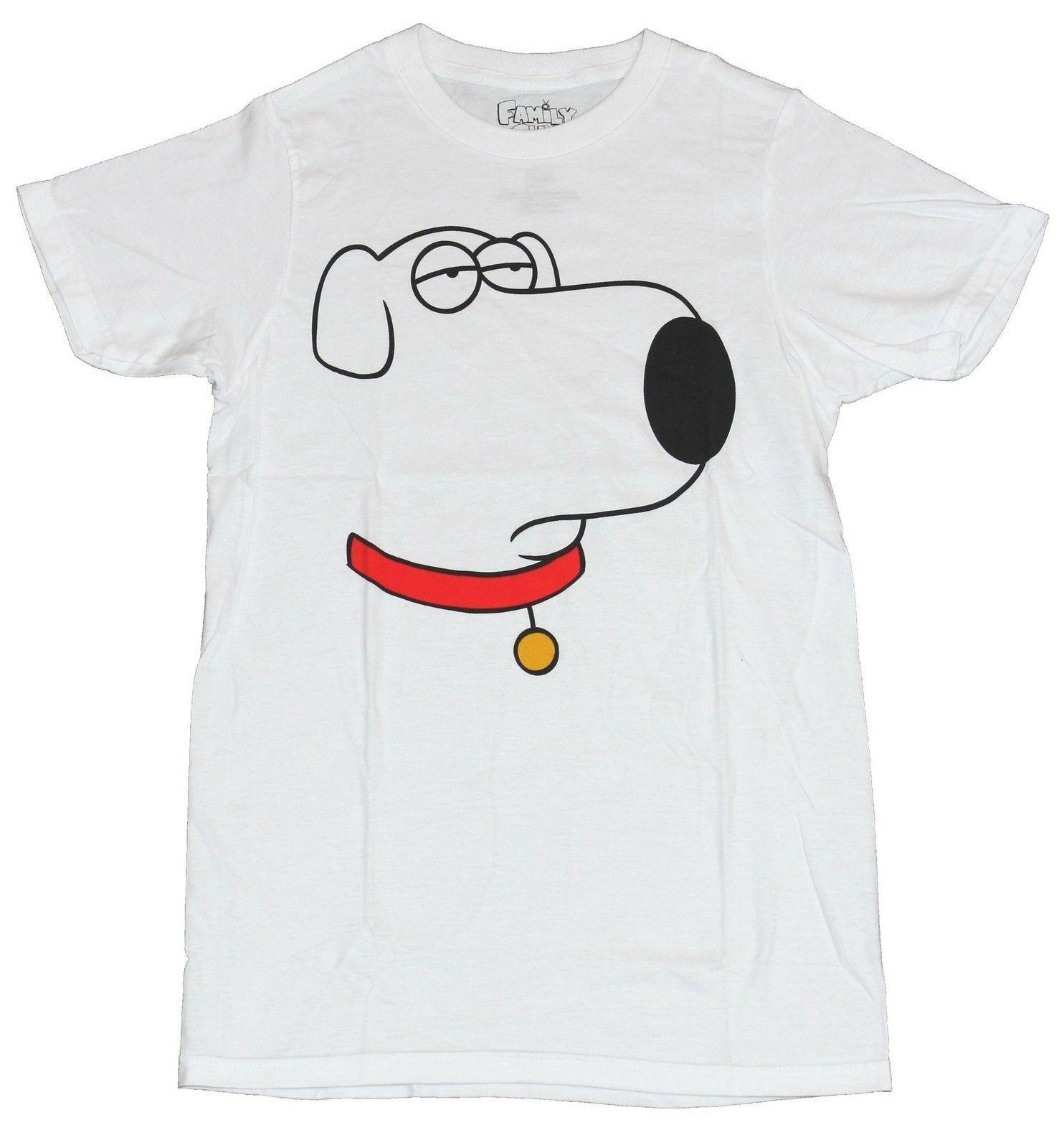 

Family Guy Unisex T-Shirt Line Draw Bored Brian Face Image