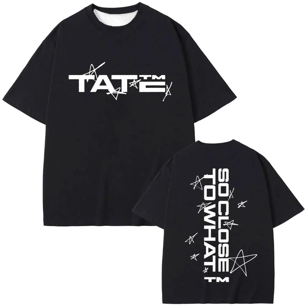 2025 Singer Tate Mcrae T8 Music T Shirts Men's Women Vintage T-shirt Summer Oversized Short Sleeve Tee Tops for Fans Gift