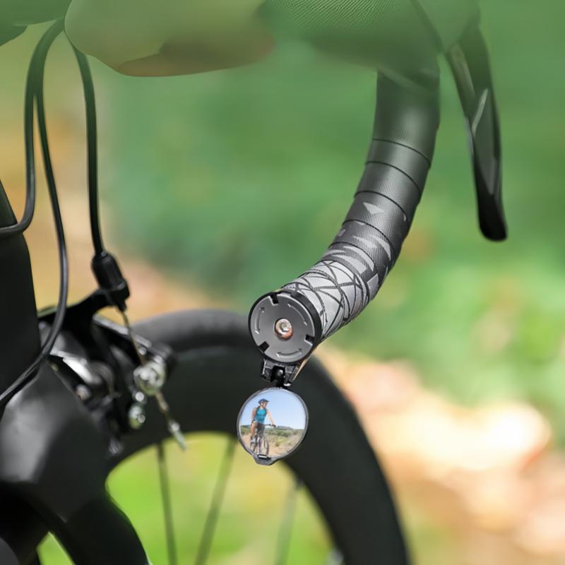 1 Pair Bicycle Rearview Mirror Universal Adjustable Convex Mirrors Rotate Handlebar End Mirror MTB Road Bike Accessories