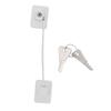 Refrigerator Lock White Childproof Freezer Lock Child Safety Cabinet Drawer Lock with 2 Keys