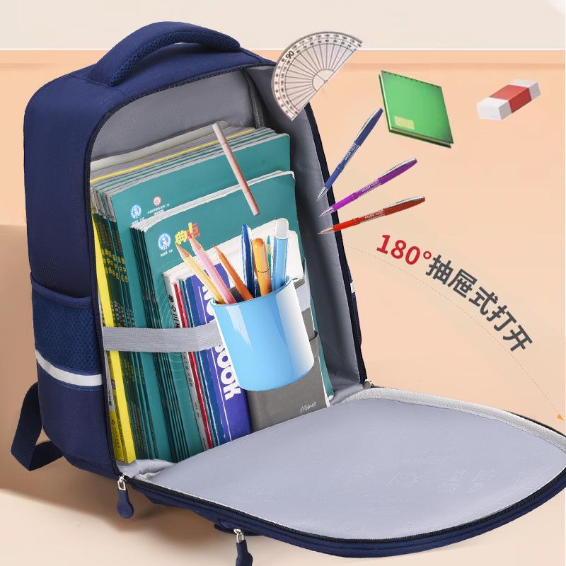 Leichter Wasserdichter Kinder Schulrucksack für Jungen Schultasche Klasse 3-6 Große Kapazität Lässiger Reise-Umhängetasche für Schüler
