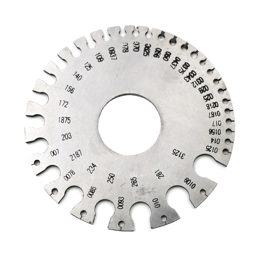 Stainless Steel Metal American Wire Gauge Round Cable Gage Standard Thickness
