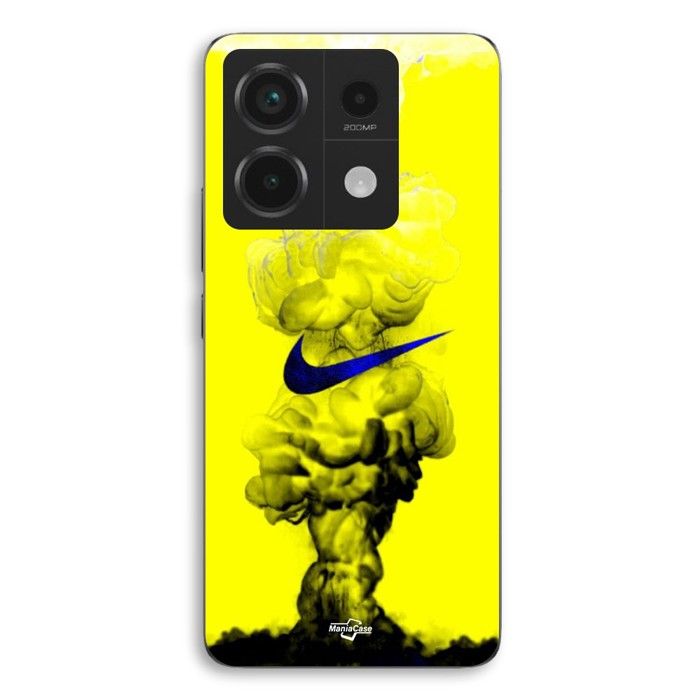 Coque de téléphone - MANIACASE - Xiaomi Redmi Note 13 Pro 5g - Silicone TPU - Souple - Nike Bold jaune