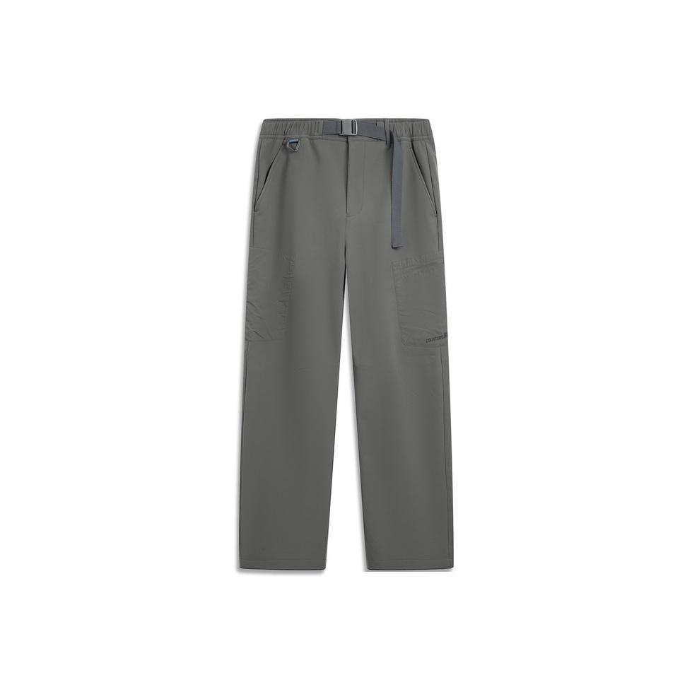 Li Ning Outdoor CF Waterproof Warm Fleece Straight Leg Sports Pants Men Pants AYKV585-3