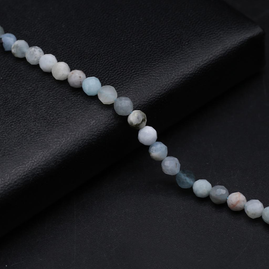 Natural Stone Faceted Beads Amethyst/iIolite Beads 4x5 MM Charms For Jewelry Making DIY Necklace Bracelet Earrings Accessory