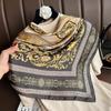 Design Satin Silk Shawl Hijab Scarf Women Fashion Summer Sunscreen Beach Stole Wraps Bufanda Female Headkerchief Echarpe