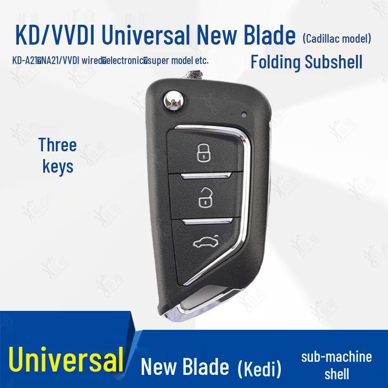 KD VVDI TY Sub-Key Replacement Shell for B5 A6 DS Hyundai Folding Blade