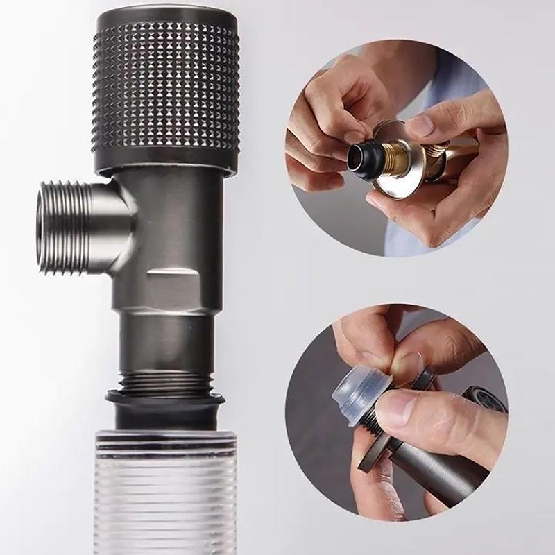 50 Stück Wasserhahn-Dichtungsdichtung, Silikon-Rohriemen, Dreieckventil, Gummirohrschlauch, verhindert Tropfen und Leckage