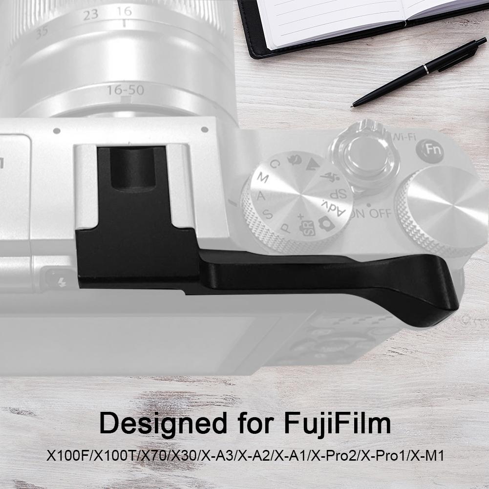 Aluminium Alloy Black Camera Grip Long Handle Accessory for Fujifilm (Black)