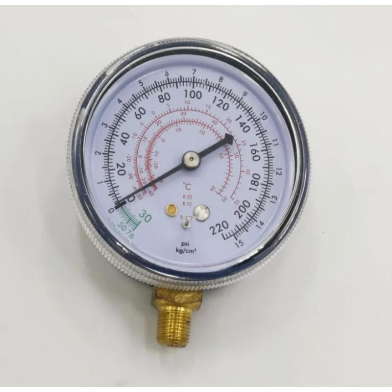 

1/8 70 мм синий манометр низкого давления для холодильного фреонового кондиционера R-12/R-22/R-502(Р-404А/Р-134а) 0-220/350Psi 0-15/25кг/см2