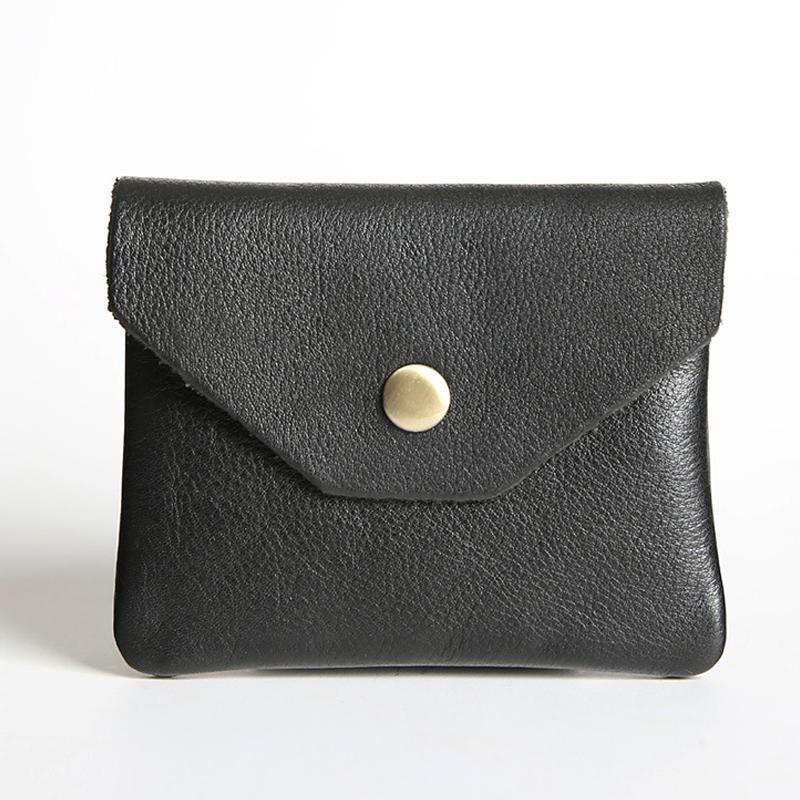 

Портативный кожаный кошелек для монет, винтажный чехол для хранения ключей и карточек, держатель для наушников, мини-кошелек для женщин и мужчин чёрный