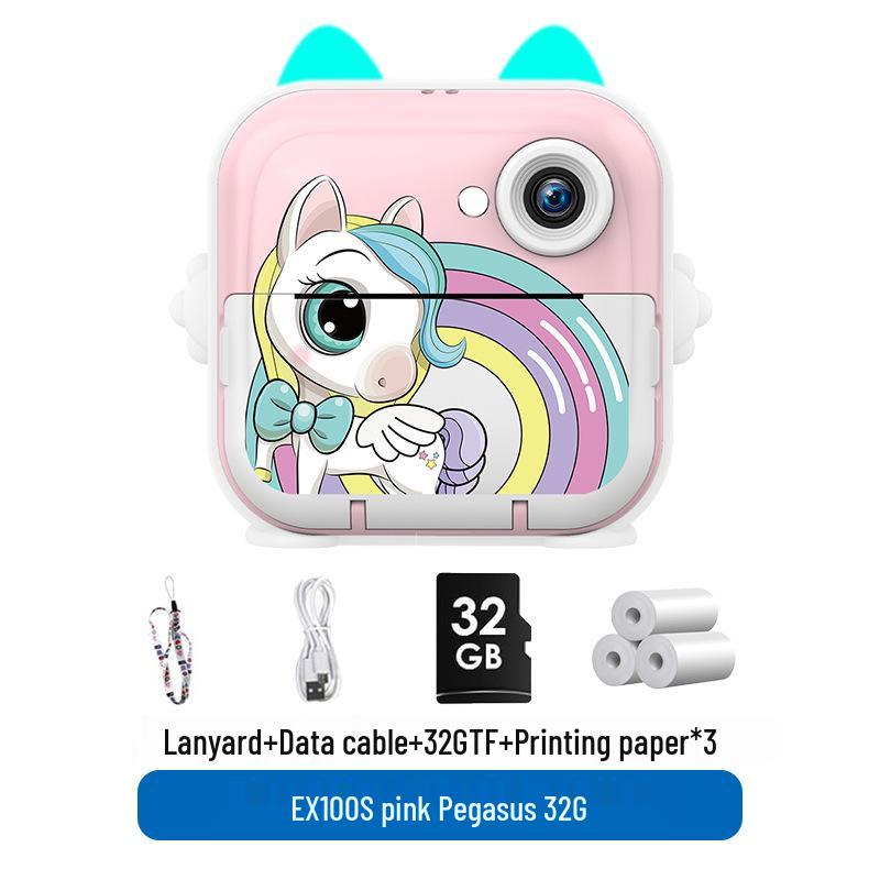 Children's Bluetooth HD Mini Polaroid Camera - Instant Print, Holiday Gift for Students