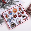 Multi Wooden Christmas Tree Decoration Boxed Set Cartoon Image Wooden Ornaments Small Pendant DIY Christmas Decorations