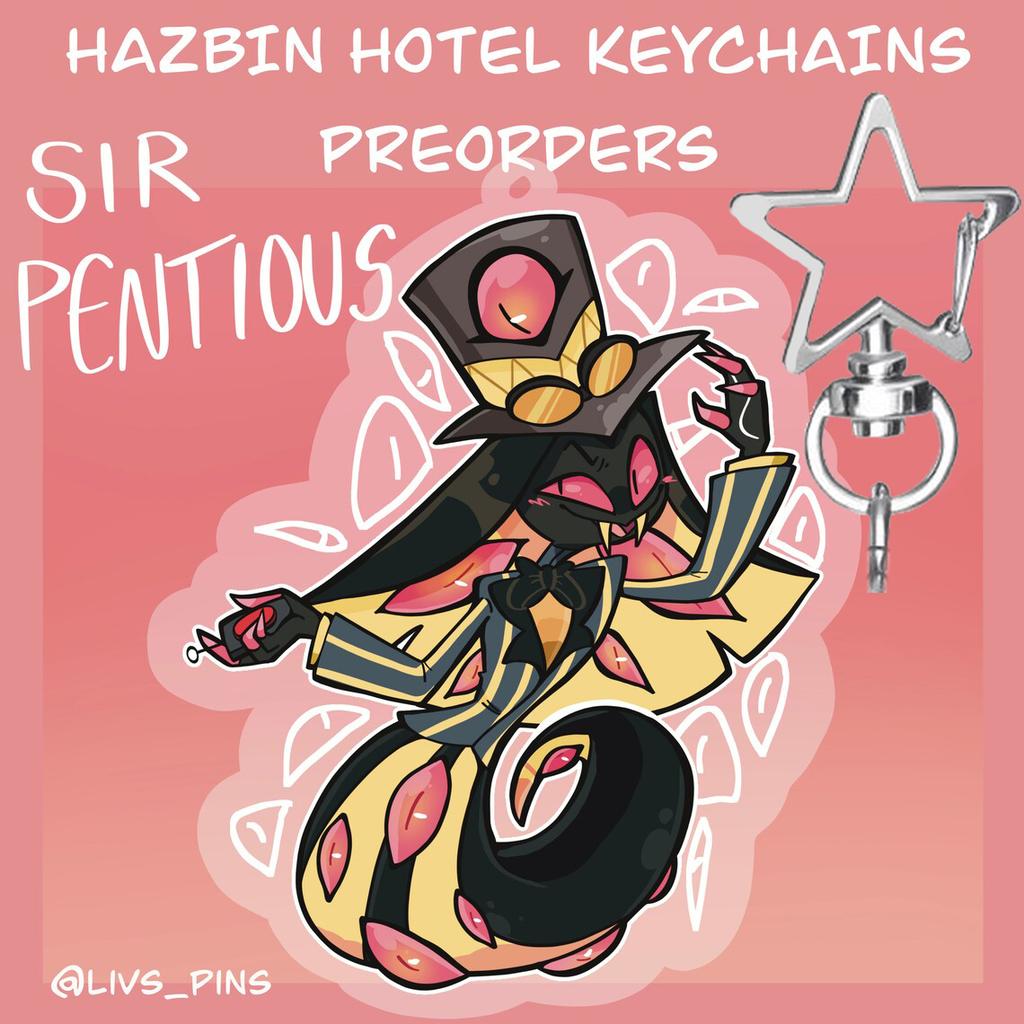 5cm Personaggi Hazbin Hotel Ciondolo Acrilico Decorativo Creativo Alastor Charlie Vaggie Personaggi Ad Portachiavi Portachiavi Regalo