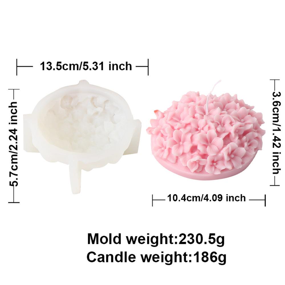 DIY Rose Lily Vase Silicone Candle Mold 3D Simulation Pottery Aromath Wax Resin Mold Cake Baking Tool Wedding Decoration Gift