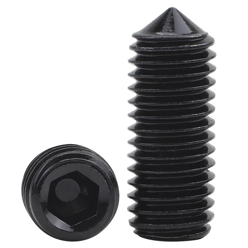 Șurub de mașină cu cap ascuțit și locaș hexagonal de înaltă rezistență, calitate 12.9, poziționare șurub de pornire cu vârf Jimmy Top Wire M5M6M8