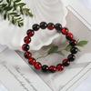 10mm Y2K Style Cracked Bead Bracelet, Multi Color Glass Round Bead Women's Fashion Jewelry Suitable For Daily Wear